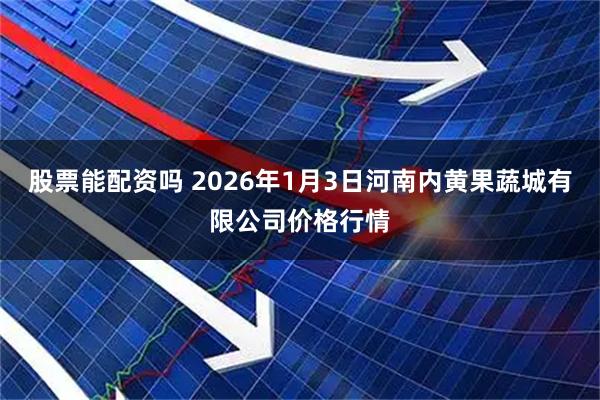 股票能配资吗 2026年1月3日河南内黄果蔬城有限公司价格行情